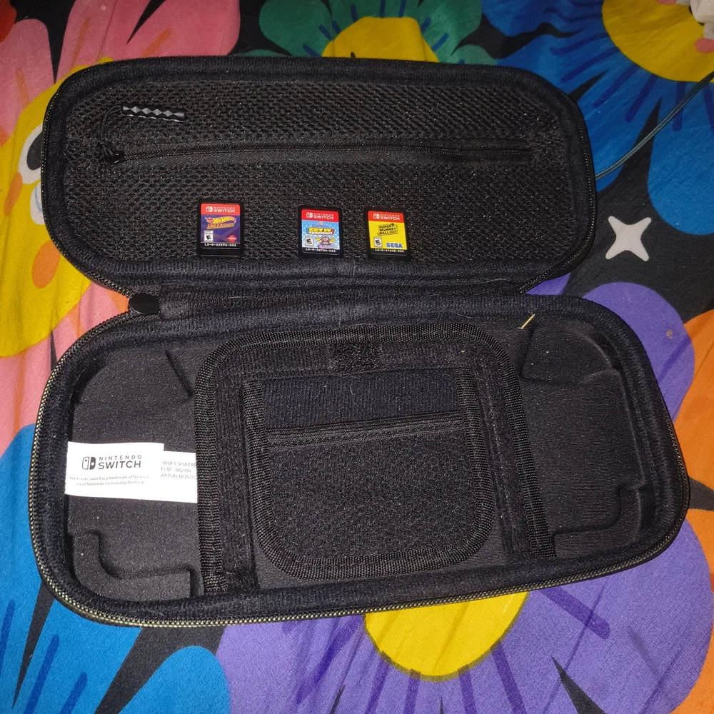 Nintendo Yellow Handheld Console with Case